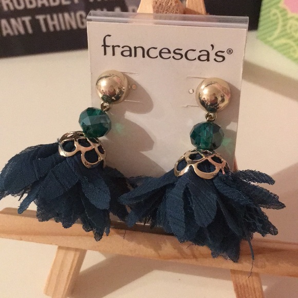 Francesca’s tassel feathery earrings - Picture 2 of 4